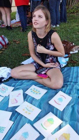 "I sell greeting cards, I watercolor them and scan the image onto the cards," visual sophomore Bailey Triggs. "A couple people have bought them and it's really fun."  