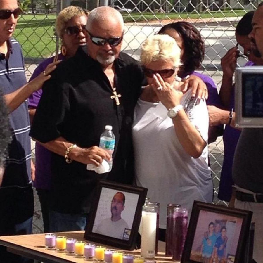 Ted Oramas sister, Addie Navarro, and her husband Felix Navarro mourn the death of their family member.