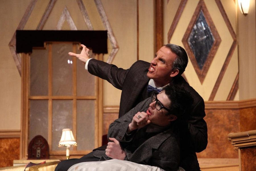 Theatre seniors Michael Pisani and Antonio Chicco perform in todays LTM showing of Lend Me a Tenor.