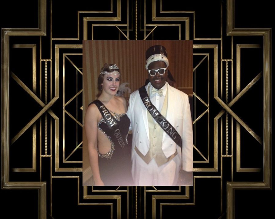 (From left) dance senior Angelina Granitz and vocal senior Stanford Purnell after being crowned Prom Queen and King. 