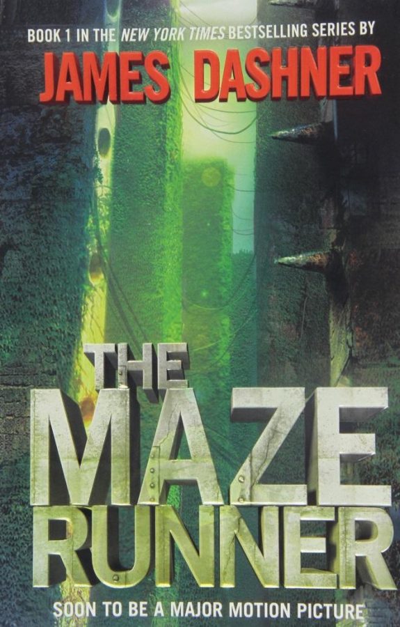 The cover of the novel, The Maze Runner.