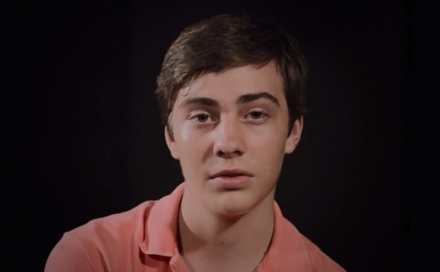 Visual arts sophomore Benjamin Showers speaking about his passion for sculpture.