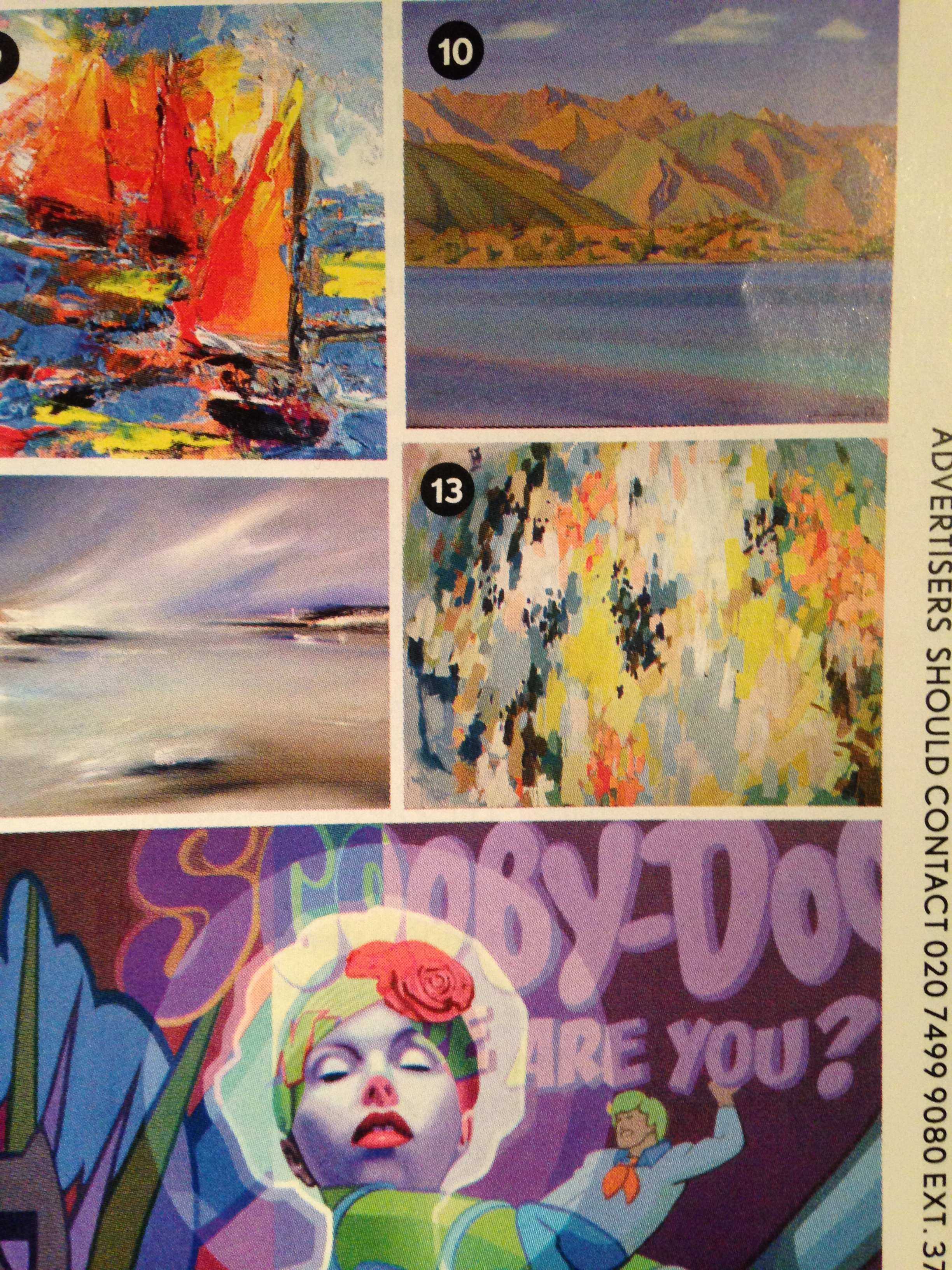 (center right) Visual senior Madison Blochs artwork featured in the January issue of British Vogue. 