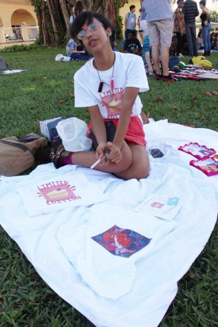 "I made T-shirts of some [of my] designs," visual junior Isamar Jaquez said.  I'm known to make stuff about cake and sweets and I created a design of  "I wanted to make a design of my [anime] characters June and Candy, and I put them on a shirt."  