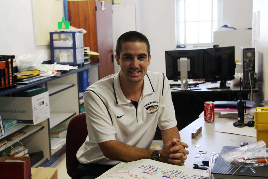 Math teacher, Track and Field Coach and Atheletics Director Christopher Burns says his final goodbyes to Dreyfoos.