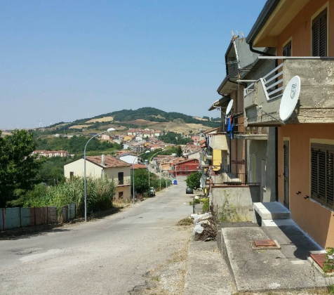 The view from a street of Aquilonia, a small town in southern Italy where communications junior Alana Gomez stayed with family.