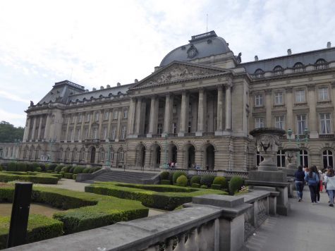 The royal palace in Brussels, Belgium.