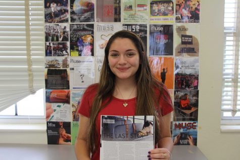 Communications senior Starr Courakos received the nomination for "Picture of the Year" in the specific category, "environmental portrait" on Sept. 11.  Courakos rode the bus for almost two hours with Dreyfoos alumna Diana Calderon. The accompanying  story highlighted the great lengths Diana traveled to get to school everyday. 