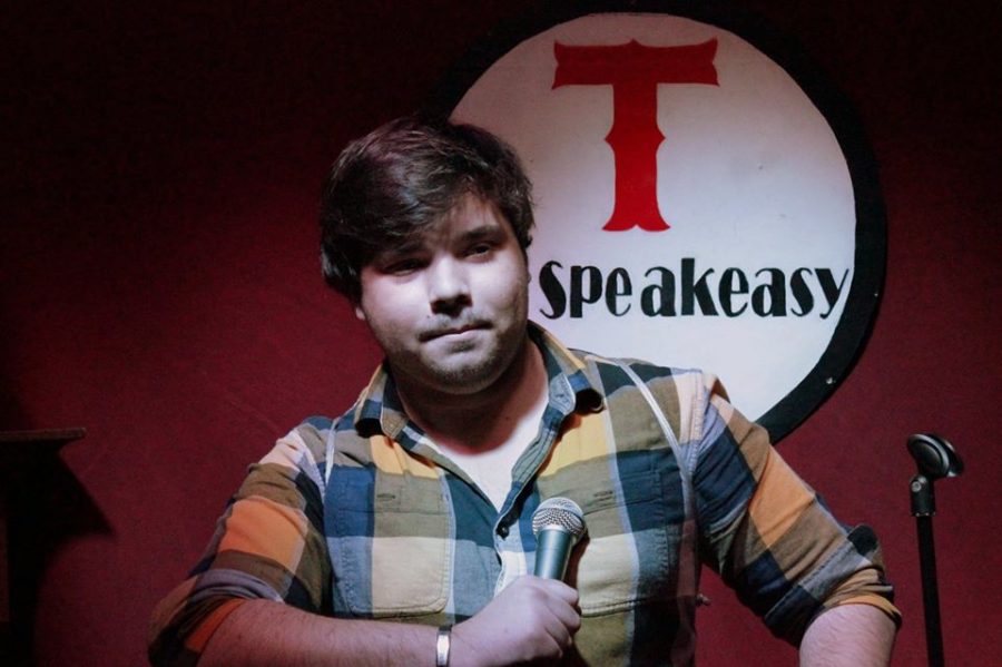 Theatre alumnus Max Reiter ('15)  performs stand-up at Taurus in the Grove in Miami. He passed away on Nov. 3 after succumbing to drugs.