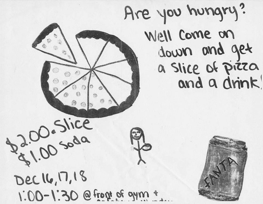 Students+can+find+flyers%2C+plastered+around+campus%2C+advertising+the+upcoming+pizza+sales+that+will+take+place+throughout+the+rest+of+this+week.