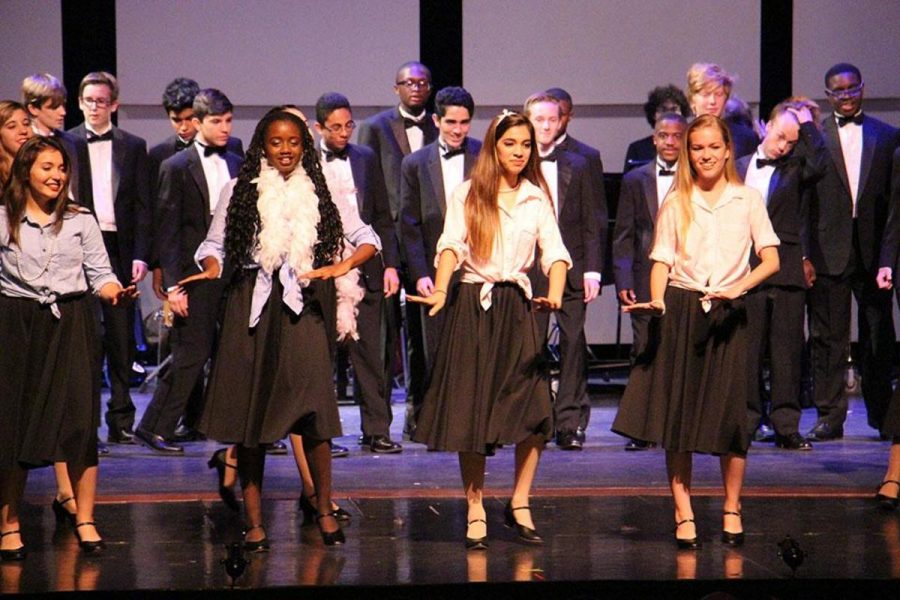 Vocal majors perform a cheerful rendition of “Always Look on The Brightside of Life,” bringing a smile to the spectators’ faces.