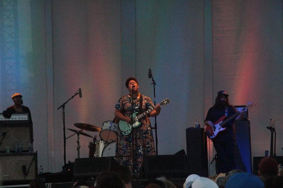 Brittany Howard, lead singer of Alabama Shakes, performs one of the band’s songs on Sunday, May 1.