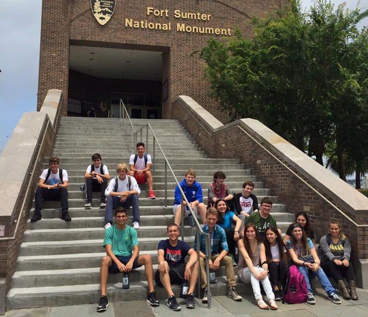 Before they got to work, on their first day of their trip, 2016 Project Tikvah attendees took a tour of historic Fort Sumter.