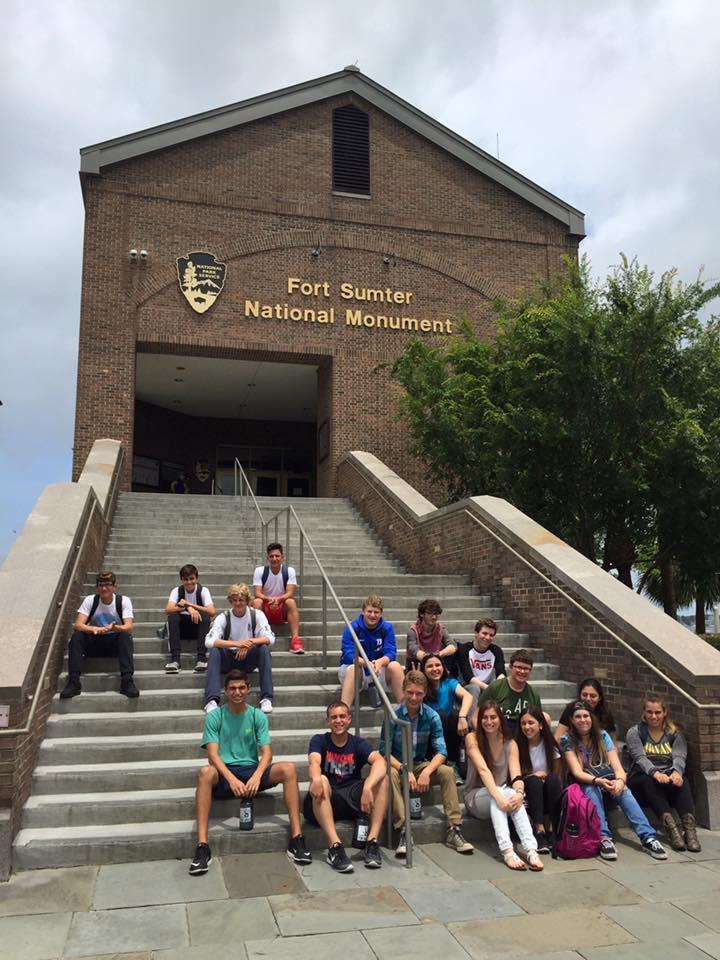 Before they got to work, on their first day of their trip, 2016 Project Tikvah attendees took a tour of historic Fort Sumter.