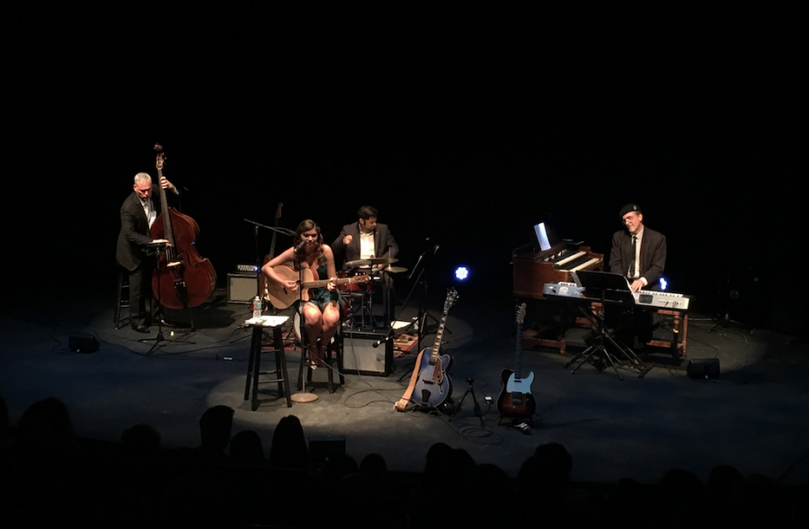 Strings junior Nikki Lickstein performs her song Come on Baby from her new album Six Twenty Six at the her album release party on Aug. 20.