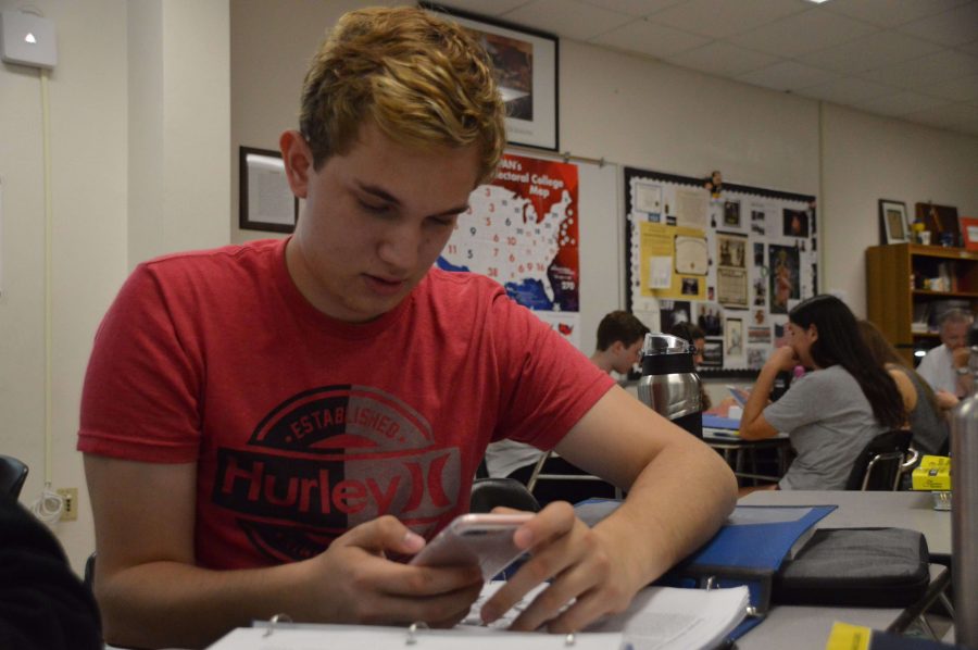 Vocal senior Noah Gunn casts his vote in The Muses school wide mock election poll for Issue 2. I thought that the Mock Election seemed more like a pop quiz than an election, and that Hillary (Clinton) will definitely win at Dreyfoos, due to the extreme liberal leaning, progressive, young population, Gunn said. Students are encouraged to cast their vote in their history classes, or online at tinyurl.com/musesurvey.