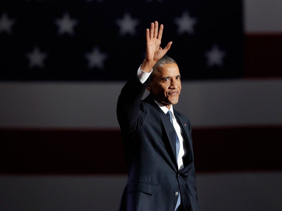 President+Barack+Obama+at+his+farewell+address+in+Chicago+on+Tuesday%2C+Jan.+10.
