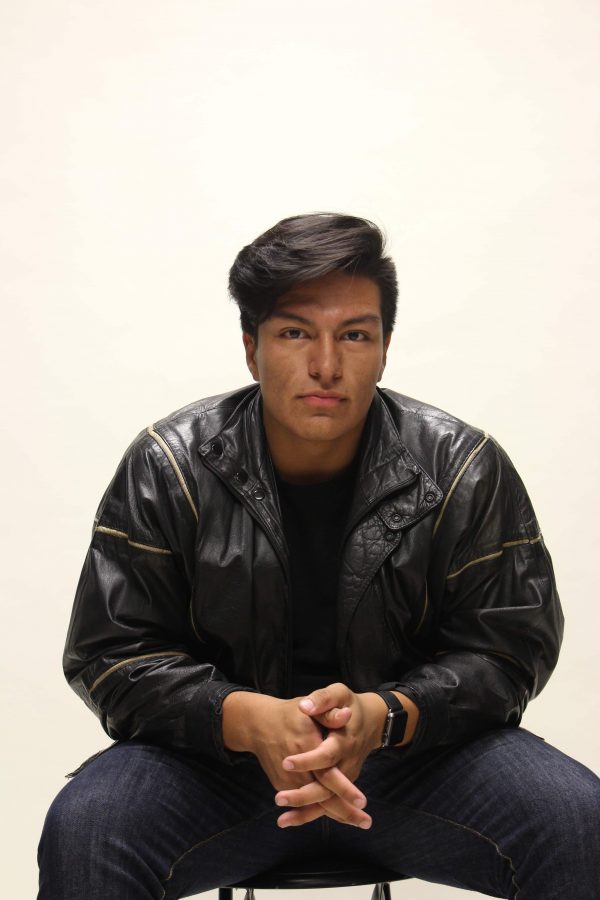 Club president and performer in the Collective,  digital major Isaac Acosta.
