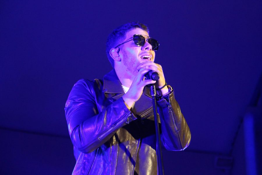 Nick Jonas performs his set during the third day of SunFest. 