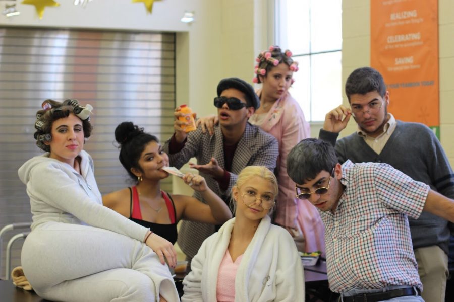 Although there are seven days left until Spirit Week begins, seniors already came to class in costume on Friday, Jan. 18, for Senior Citizen Day. Wrapped up in bathrobes and accompanied by canes, seniors emulated the styles of their elders to show enthusiasm for the Class of 2019. “My inspiration for my outfit was taken from my aunts,” communications senior Sydney Greenspan said. “It was an opportunity for me and my boyfriend to dress up for what we hope to look like in the future, or at least on my part.”
