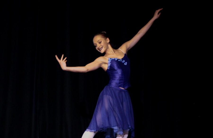 In “Diana and Actaeon,” dance senior Madison Bourque performs choreography by Marius Petipa, a 19th-century French ballet teacher and dancer. The American Ballet Theatre called him “the father of classical ballet.”