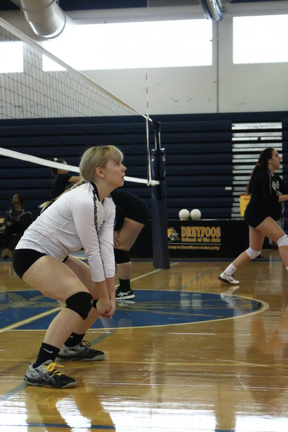 GIRLS VOLLEYBALL TEAM SAYS GOODBYE TO DEPARTING SENIORS