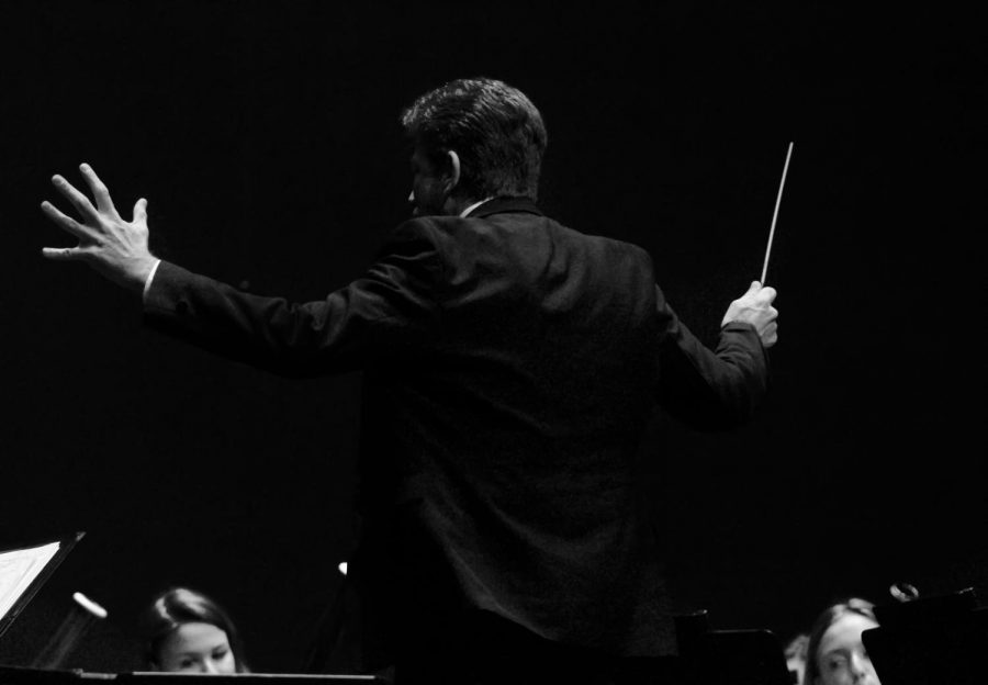 black and white conductor