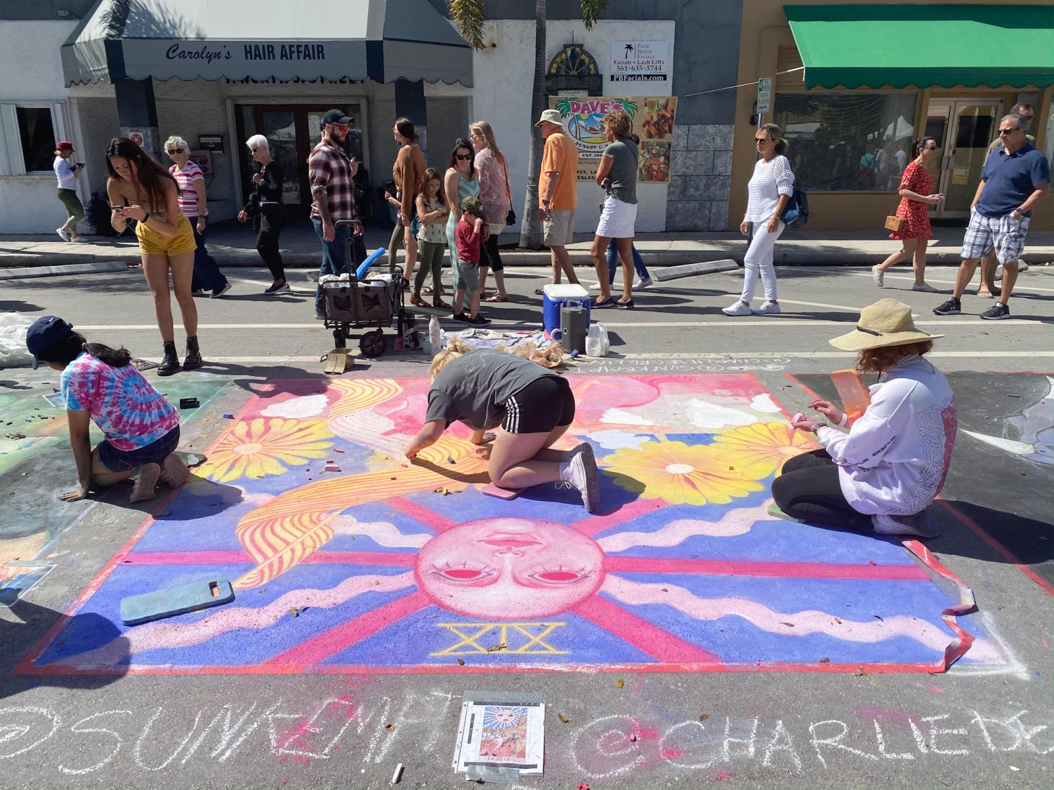 STUDENTS PARTICIPATE IN LAKE WORTHS 26TH ANNUAL STREET PAINTING FESTIVAL