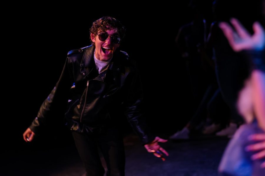 Orin Scrivello, D.D.S. (played by theatre senior Ryan Lamontagne) reveals his insanity and savage dental practices during “Dentist!”