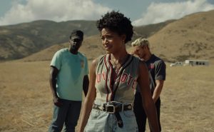 From left, Daniel Kaluuya, Keke Palmer and Brandon Perea in Nope. Kaluuya and Palmer play a sibling duo who wrangle horses for Hollywood productions in “Nope” before many of their horses begin to mysteriously disappear. (Universal Pictures/TNS)