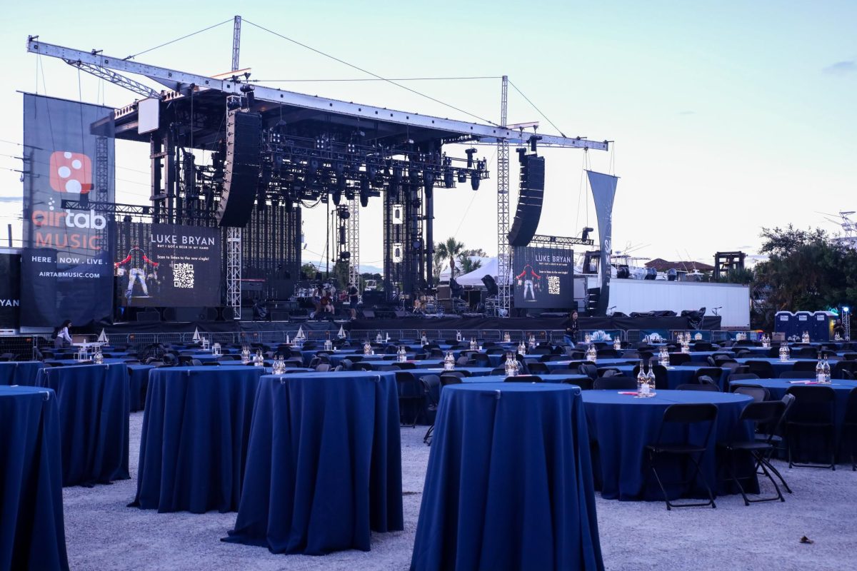 Attendees of the Luke Bryan concert had the opportunity to watch the event from boats docked in the bordering Intercoastal, from the VIP Cabana section, at tables, or standing.