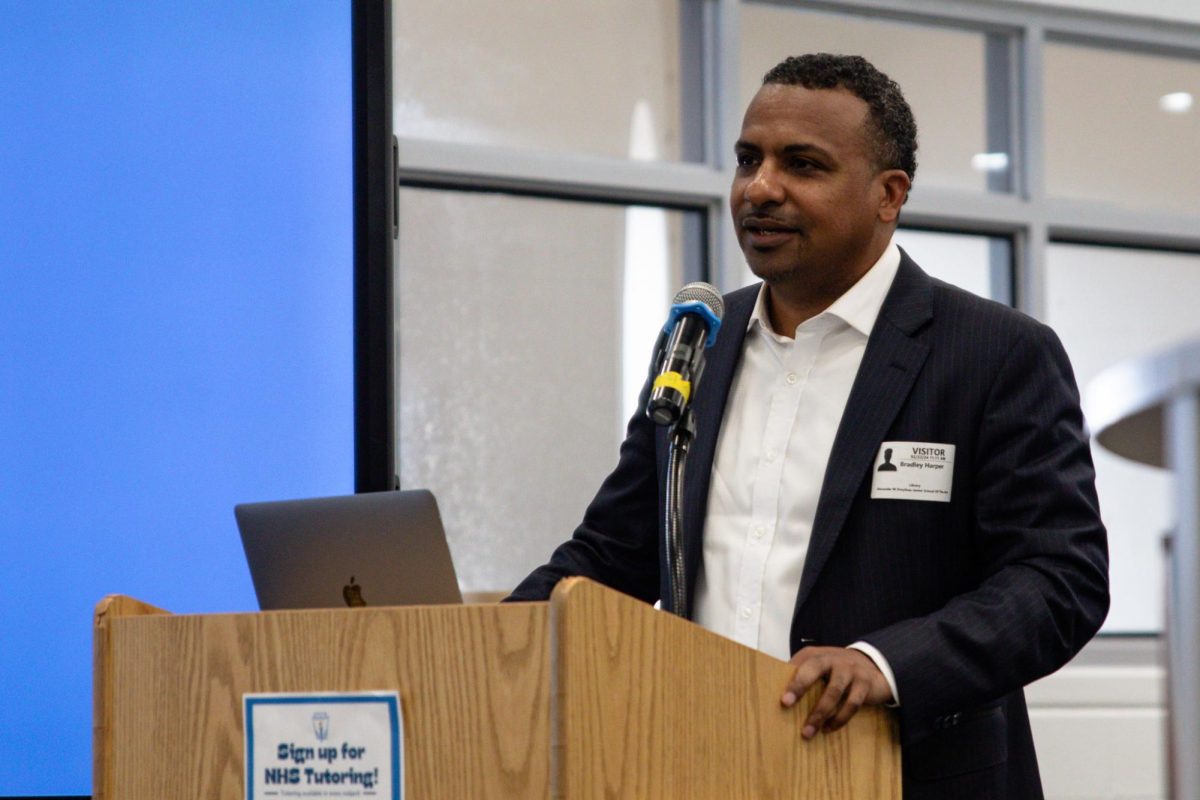 Presenting as a guest speaker for day four of BSU’s Spirit Week, Palm Beach County Circuit Civil Court Judge, Bradley Harper shares anecdotes from his work in the legal system and encourages students to maximize their education and make the most of unique opportunities.