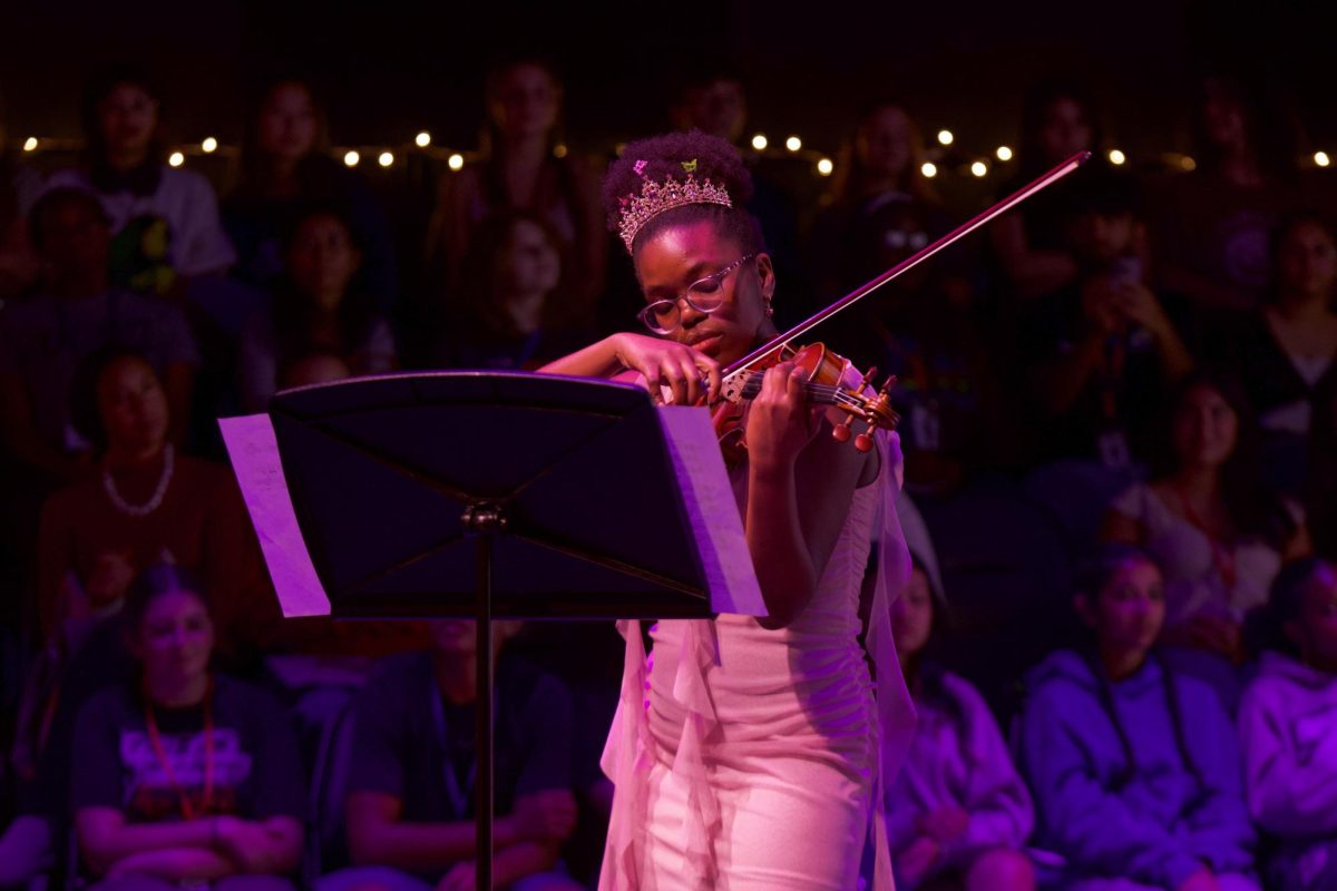 Strings senior Carlie Antoine performs “Once Upon a Dream” in her fourth and final Impromptu show.
