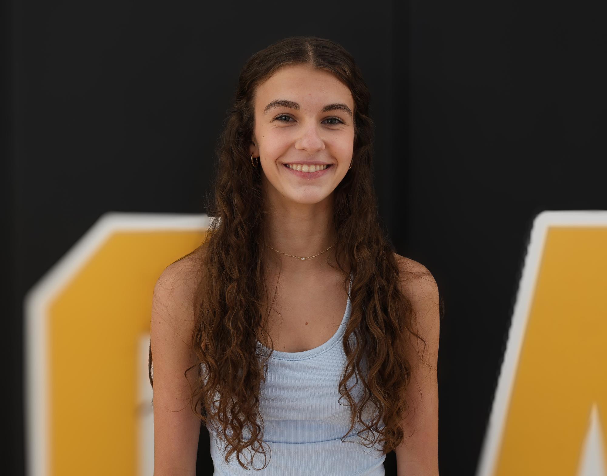 Headshot of band sophomore Amelia Gallogly.