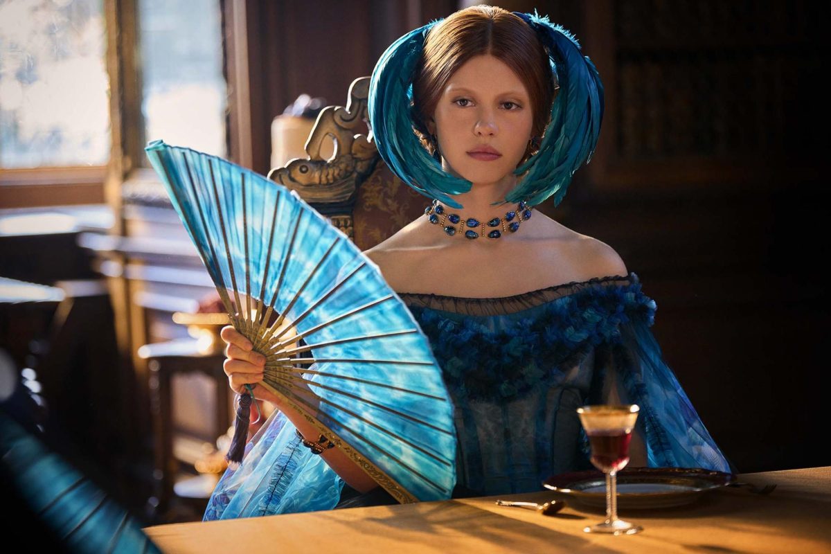 Lady Elizabeth (Mia Goth), in her introductory scene, arguing with Victor about his ideas of defying death. Photo taken from the official “Frankenstein” Website.