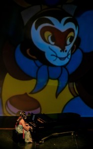 Performing “Immortal Sound Above Cloud Palace”, a theme song to a popular Chinese show that was adapted from traditional folklore, piano senior Kailin Xia and piano sophomore Josetta Wang represent their Chinese heritage.