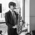 Band sophomore Daniel Goodwin performs toward the beginning of the 2024 prom. Goodwin performed as a part of the Brothers-5 Jazz Quintet. (Ashwin Kishor)
