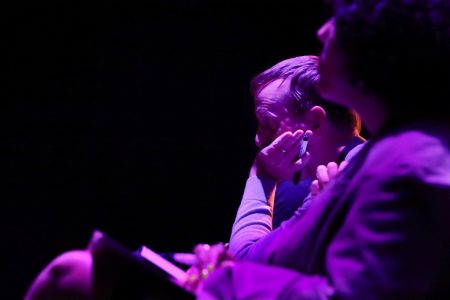 Listening to the poetry, mock judge and English teacher Nathan Hesse critiques the performers. “It (“Slam Jam”) was really exciting, and I was really impressed to see the kids really put themselves out there and really just expose themselves and be vulnerable,” Hesse said.
